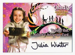 and The Chocolate Factory Veruca Salt Autograph Julia Winter