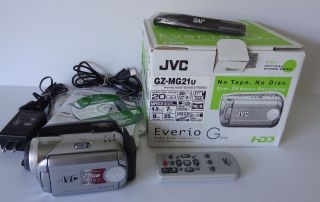 JVC 20Gb HDD GZ MG21U Everio G series Camcorder Video Camera 32X
