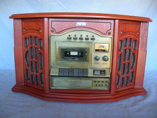JWIN JK777 Turntable 3CD Changer Am FM Radio Cassette Player Recorder