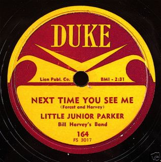 Little Junior Parker Blues 78 My Dolly Bee Duke 164