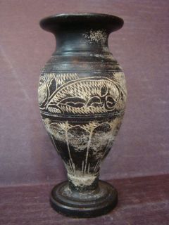Antique Judaica Dead Sea Stone Vase