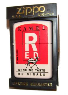 Zippo Lighter Camel 1995 Kamel Red RARE Discontinued