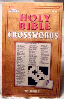 Holy Bible Crosswords Puzzle Book V 3 by Kappa New