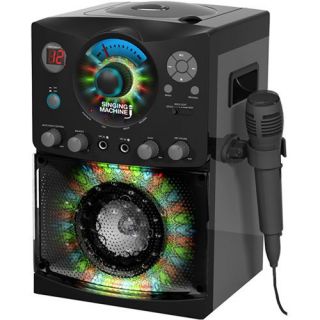 Singing Machine CDG Karaoke System with Disco Lights Black Brand New