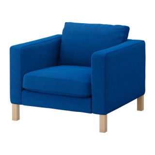 New IKEA Karlstad Chair Armchair Cover Slipcover Korndal Medium Blue