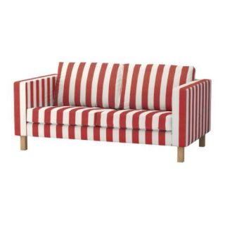 NEW Ikea Karlstad Rannebo Red & White Stripe Loveseat Slipcover Cover