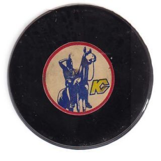 1970 77 Converse Kansas City Scouts Game Puck