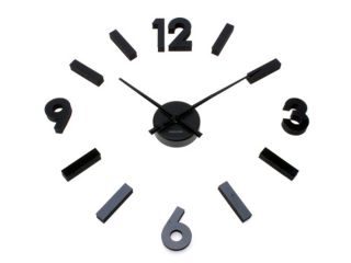 Karlsson DIY Maxi Numbers Black Wall Clock KA4523