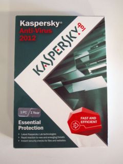 Kaspersky Lab AntiVirus 2012 Software 1 PC User Anti Virus Sealed Box
