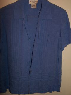 Karin Stevens Petite Blue Pant Suit Size 14P
