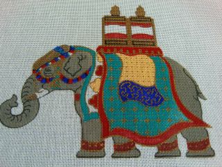Kathryn Molineux HP 7 x 8 Handsome Elephant Outfitted for Royalty