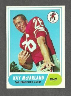 1968 Topps 113 Kay McFarland San Francisco 49ers
