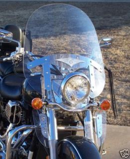 Kawasaki Vulcan 1500 Nomad Clear Windshield with LOWERS