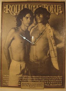 Mick Jagger Keith Richards Rolling Stone Clock 1975