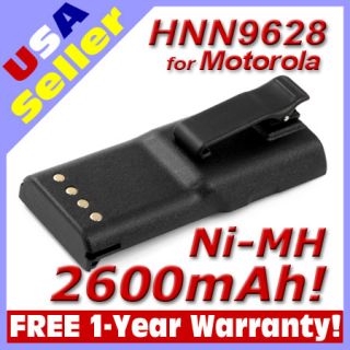 2600mAh Ni MH HNN9628 Battery for Motorola Radius GP300 GP88 Radios w