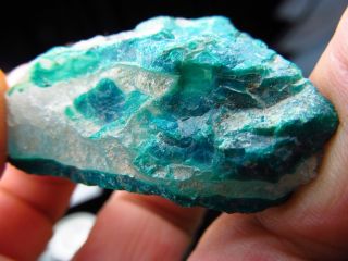 Chrysocolla Mineral Display Specimen Asarco Ray Mine Kearny AZ