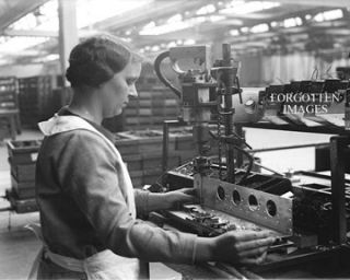 Atwater Kent Woman Factory Worker 1920s Photograph