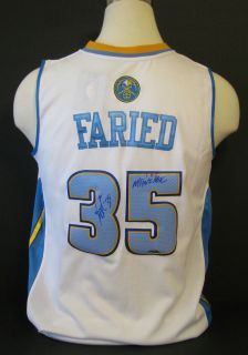 KENNETH FARIED THE MANIMAL Signed Denver Nuggets 35 Jersey Autographed