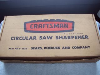  Roebuck Craftsman Circular Saw Sharpener