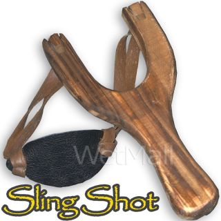 Wood Slingshot Wooden Traditional Style Toy Sling Shot