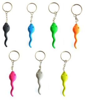 Sperm Keychains Joke Funny Gift All Colours