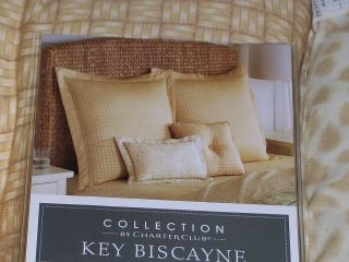 Charter Club Key Biscayne Decorative Accents 4 PC Set Shams and