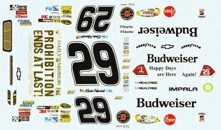 29 KEVIN HARVICK Prohibition Ends at Last 2012 RCR 1 24th 1 25th Scale
