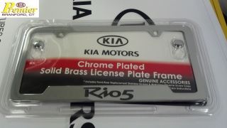 Kia RIO5 Chrome License Plate Frame 2012 New Rio 5 Door Stainless
