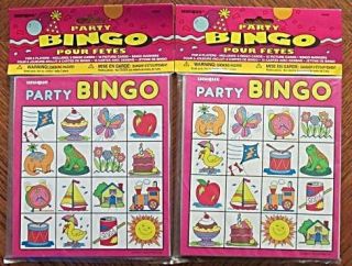 Player Boy Girl Children Kids Birthday Party Bingo Game Activity New