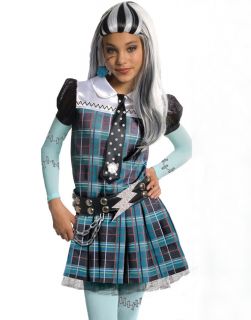 Deluxe Frankie Stein Teen Girls Kids Halloween Costume Outfit S