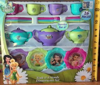 Tink Friends Dinnerware Set Children Girls Toddler Toy Play Fun
