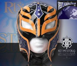 WWE Official Licensed Kids Size Rey Mysterio Replica Mask Black Orange