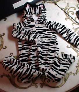 Koala Kid baby Zebra black white striped bodysuit hood hat Halloween