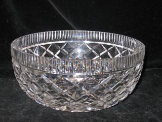 Signed Waterford Crystal Killeen Round Salad Bowl