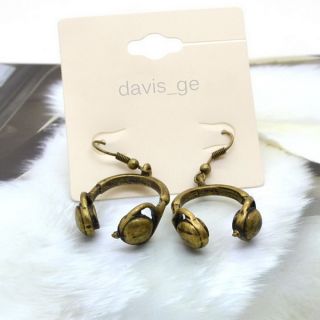 Bronze Hear Set Earring ZPK Fashion Jewelry Gift Girls Kids