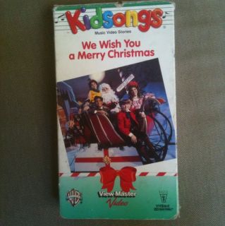 Kidsongs We Wish You A Merry Christmas Video VHS