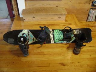 Vintage 1989 Terry Kidwell 1635 SIMS FREESTYLE SNOWBOARD with Bindings