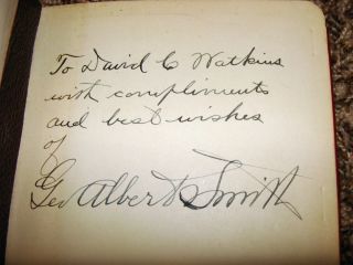 GEORGE ALBERT SMITH SIGNED LDS MORMON BOOK by John A. Widtsoe RARE