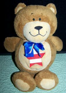 Kids II Stuffed Brown Teddy Bear Prayer Friends Star
