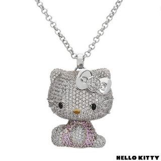 Kimora Lee Simmons Hello Kitty Doll 18K Gold 925ss Topaz Dia Sap