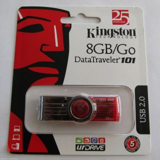 New sealed Kingston 8gb Datatraveler 101 Gen2 Usb 2 0 Flash Drive