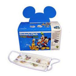 Kimberly Clark Childs Face Mask with Earloops 75 box Disney characters