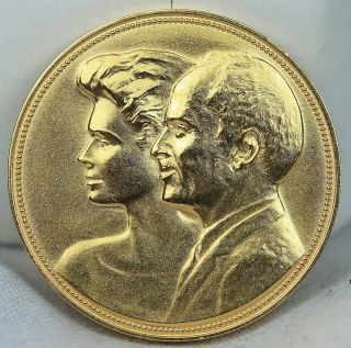 1988 Jordan King Hussein Royal Court Gold Medal RARE