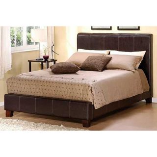 Beautiful Dark Brown Faux Leather King Size Bed New