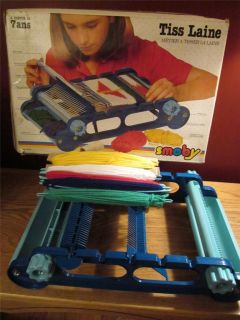 WEAVING LOOM SMOBY TISS LAINE WITH YARN AND ORIGINAL BOX 27000 MADE N