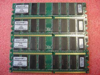 Kingston 2GB 4 X 512MB PC2100 DDR 266MHz NON ECC Memory KVR266X64C25