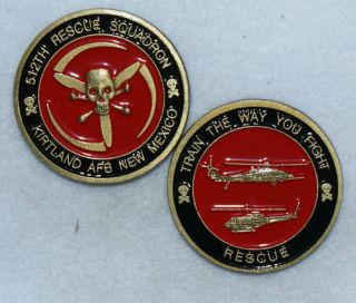 512th Rescue Squadron Kirtland AFB Challenge Coin