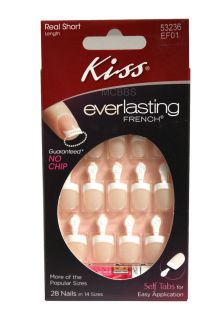 Kiss Everlasting French Chip Free Glue on Nail Kit Choose from 6