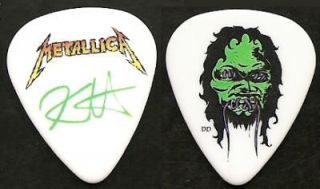 Metallica Kirk Hammett 10 Cartoon Face Guitar Pick RARE