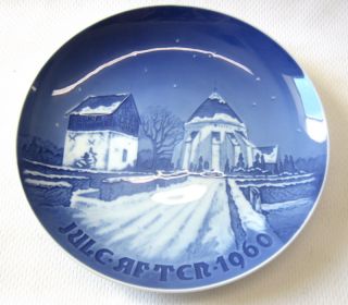 Hauntinly Beautiful Osterlars Kirke Collectors Plate Night Scene Made